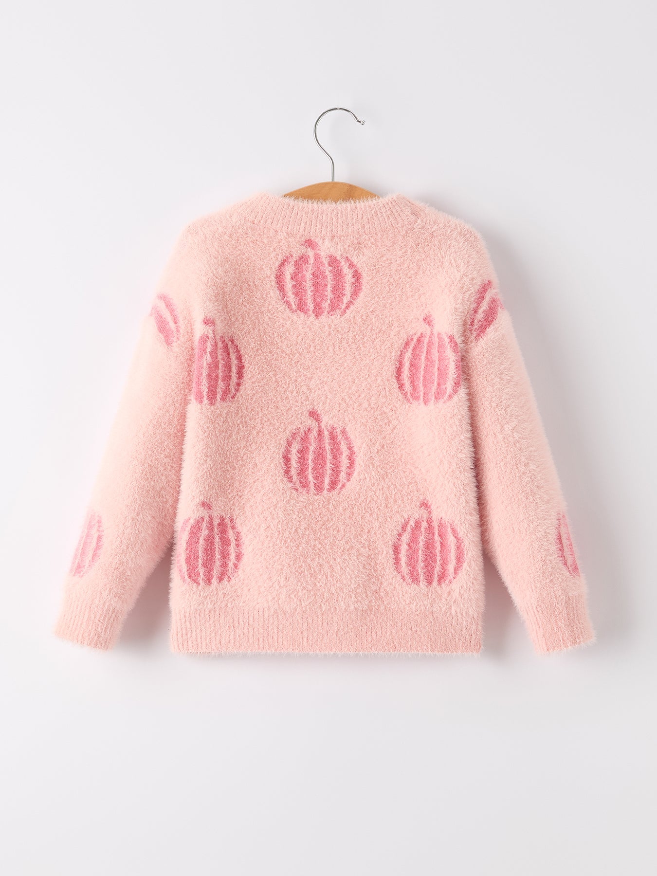 Halloween Pink Girls Pullover Sweater