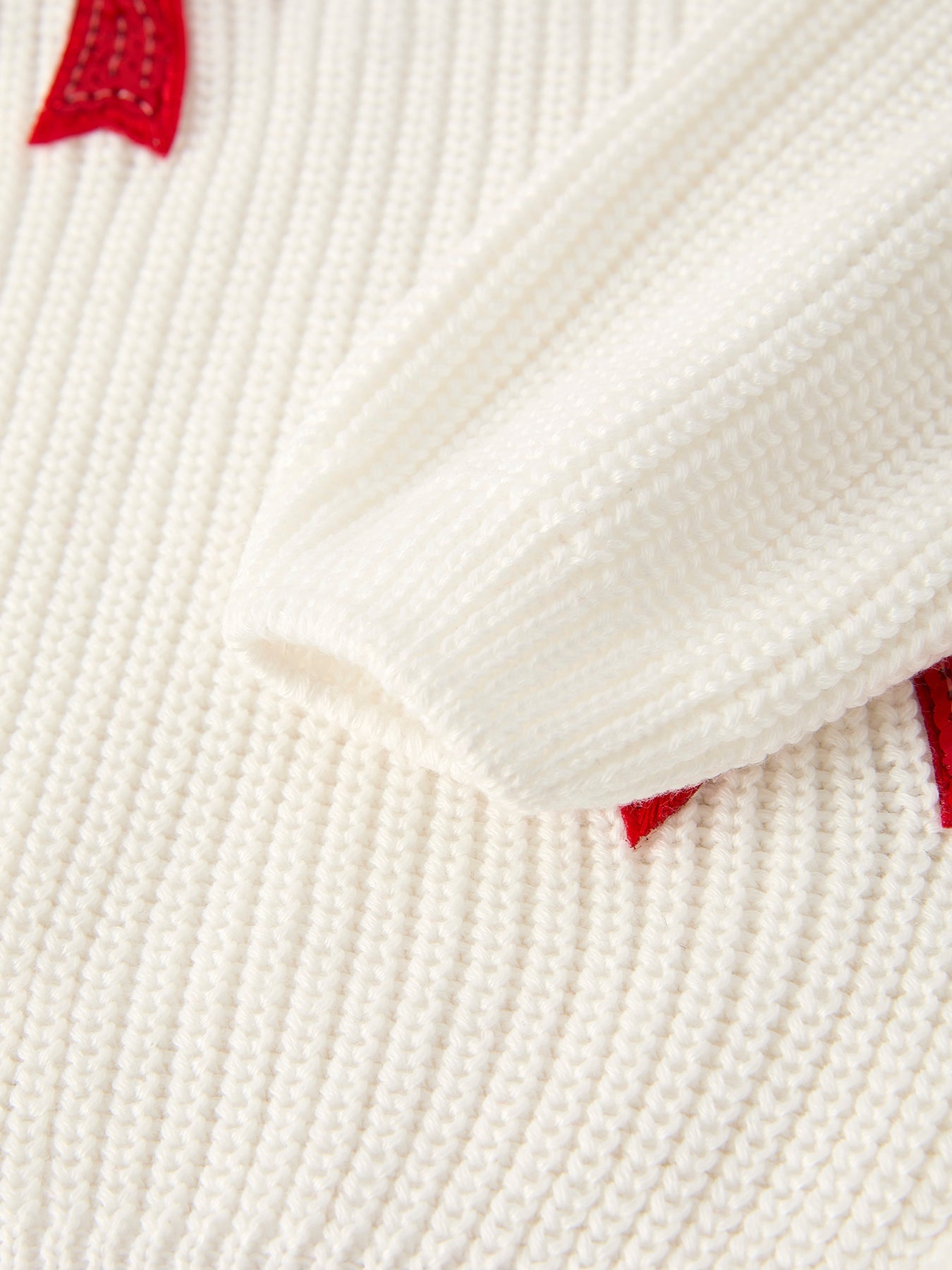 Winter Christmas Girls Bow Sequins Pullover Sweater