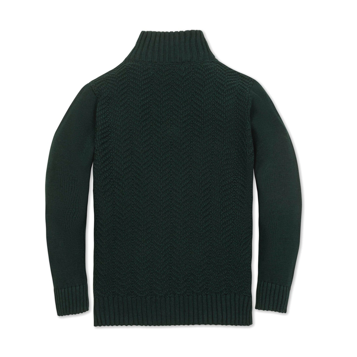 Organic Half Zip Cable Sweater