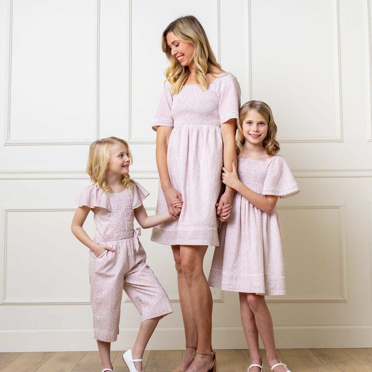 Organic Smocked Bell Sleeve Dress