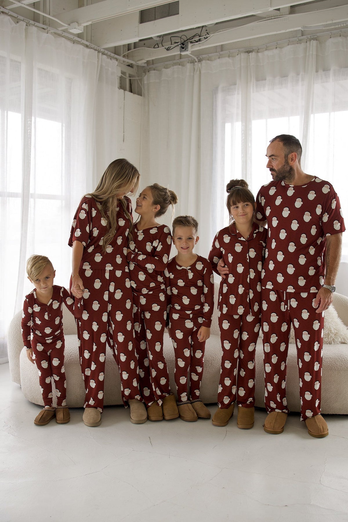 Bamboo Two Piece Pajamas | Vintage Santa