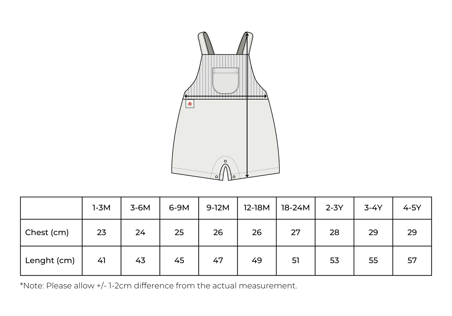 Elif Fig Striped Overalls