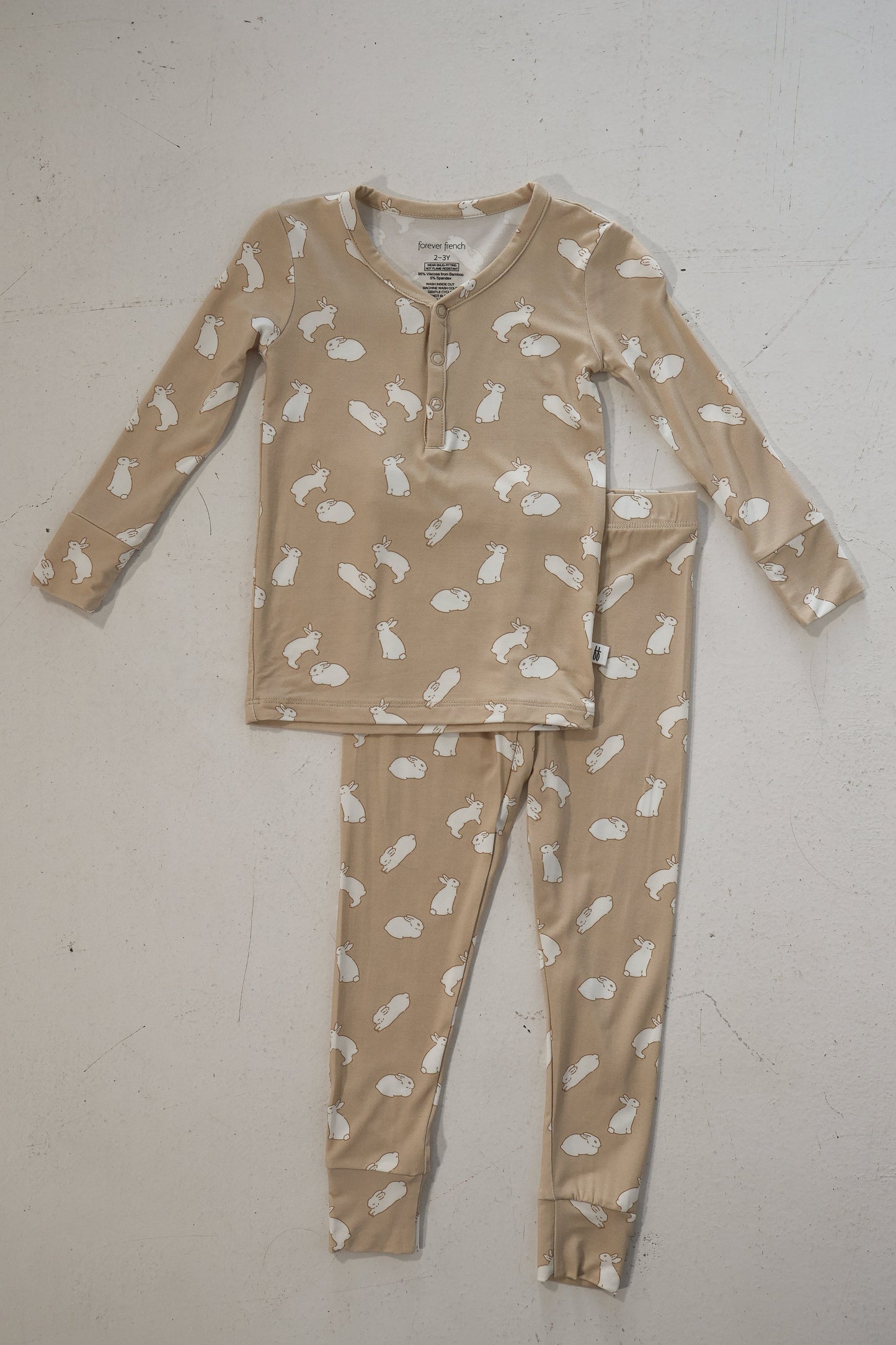 Bamboo Two Piece Pajamas | Bunnies