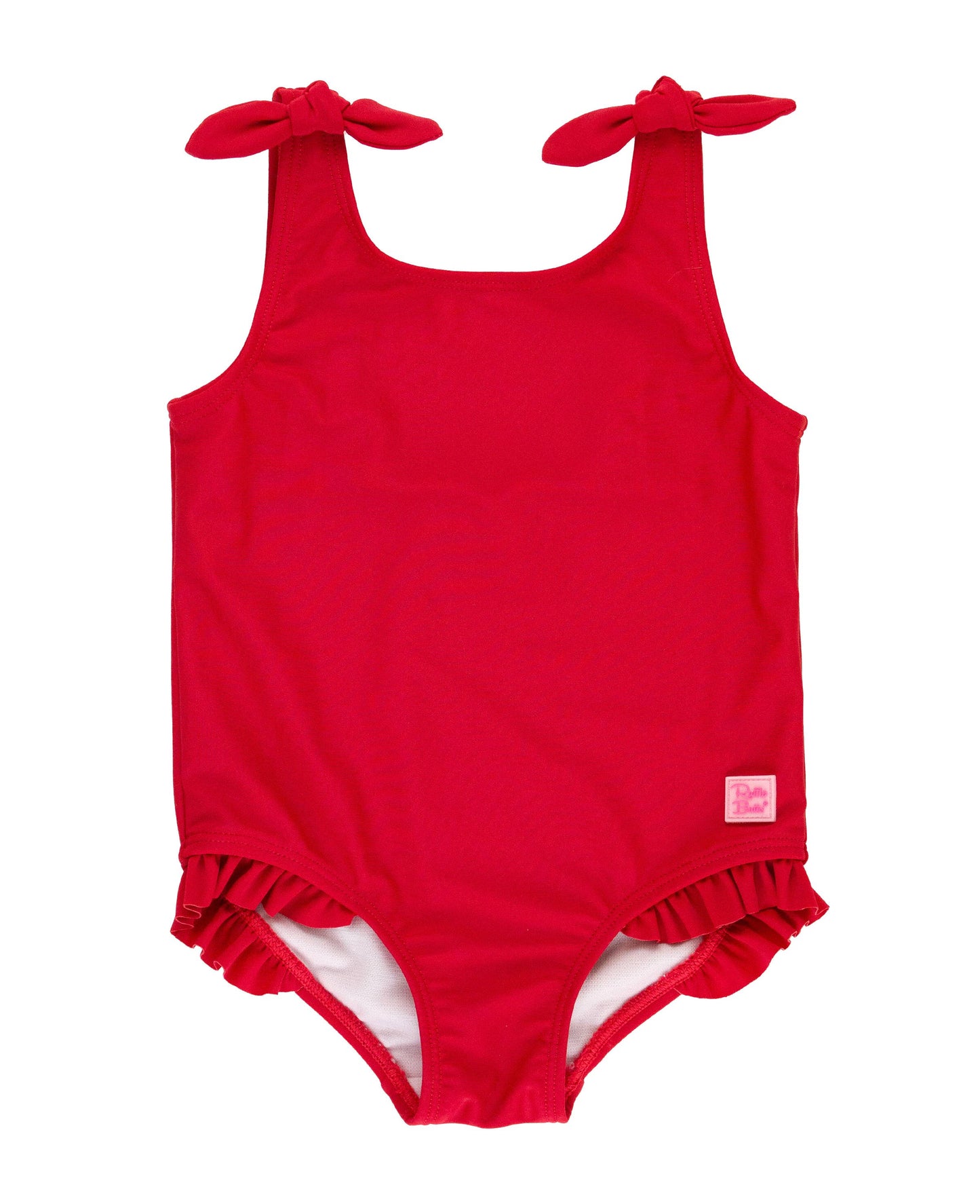 Girls True Red Tie Shoulder One Piece