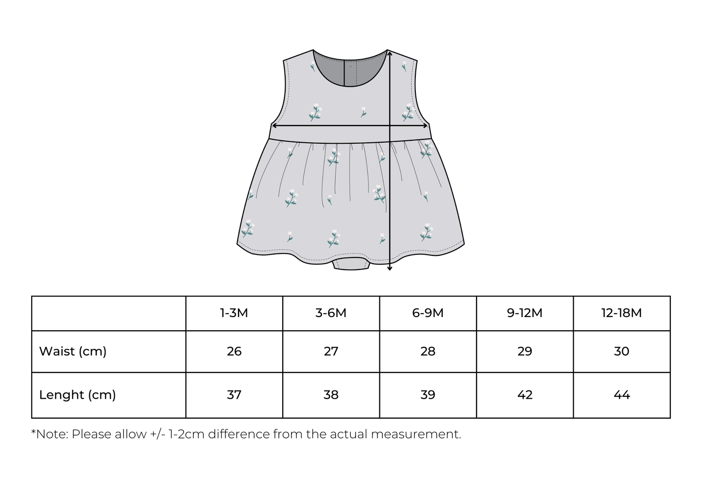 Heather Embroidered Flower Dress