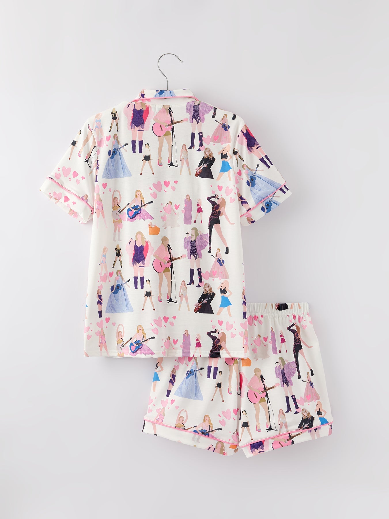 Mommy me TS Printed Adult Pajamas Set