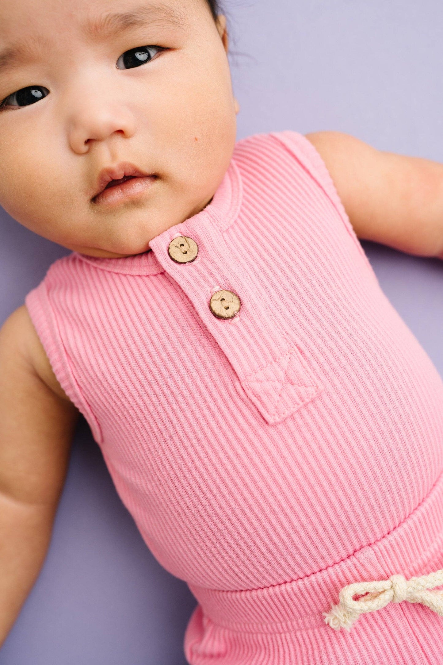 Passion Pink Ribbed Tank Set