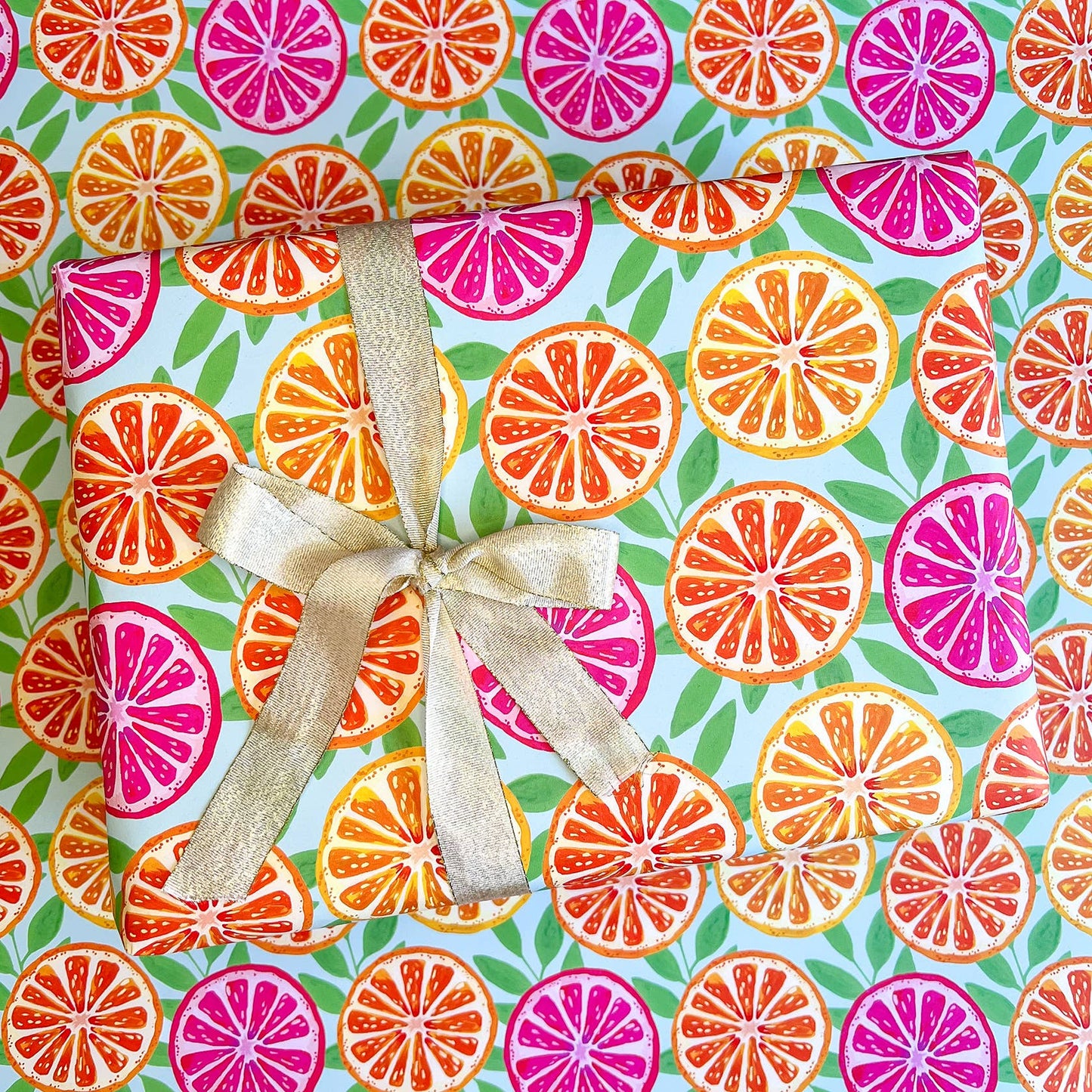 Bright Oranges Gift Wrapping Paper