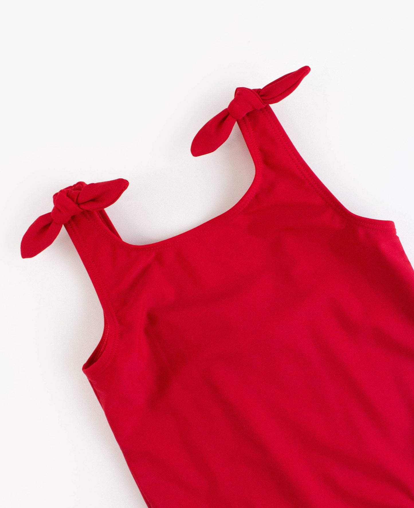 Girls True Red Tie Shoulder One Piece