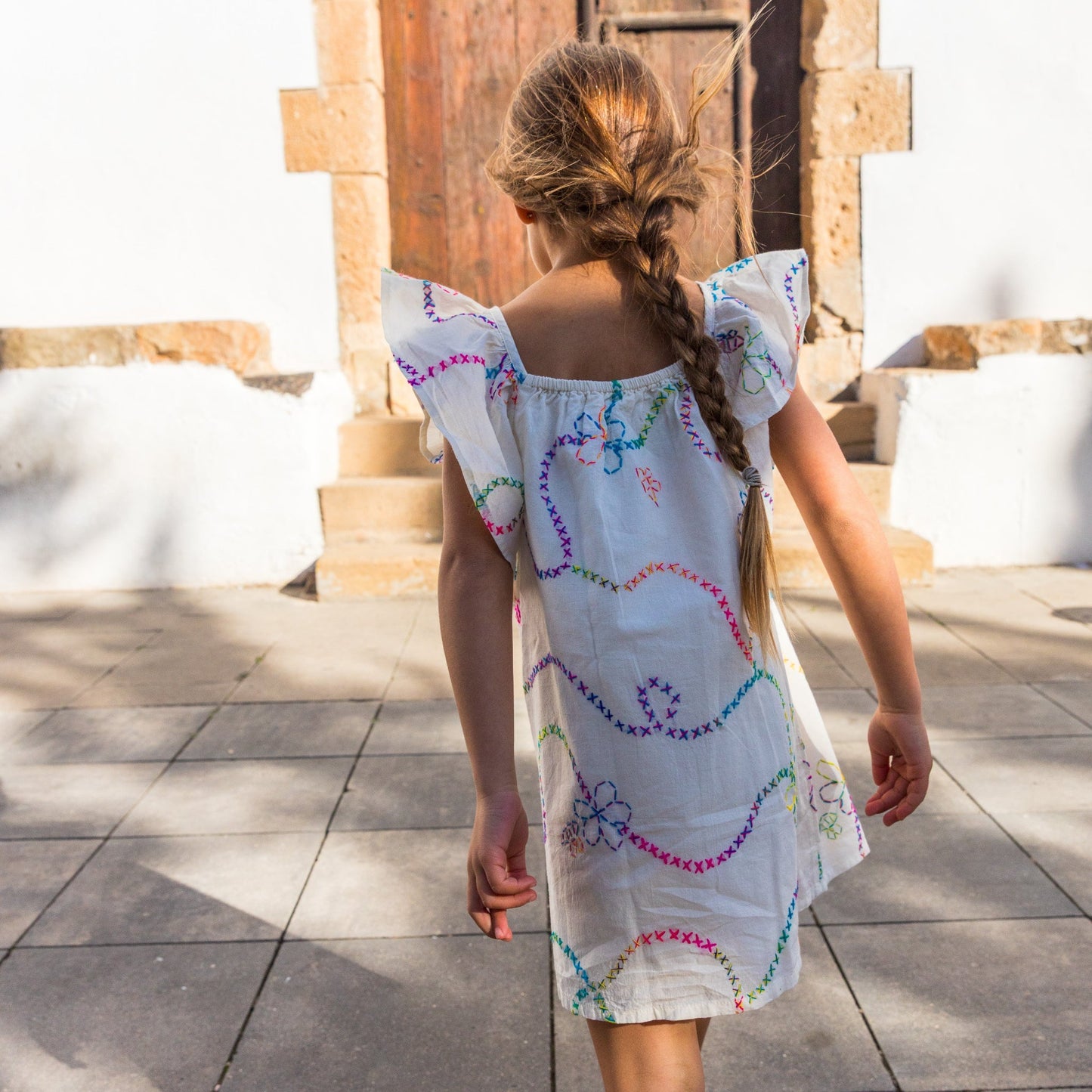 White Color Jardin Girl Dress