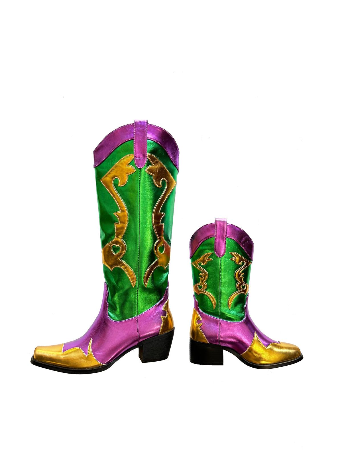 Metallic Cowboy Boots - Youth