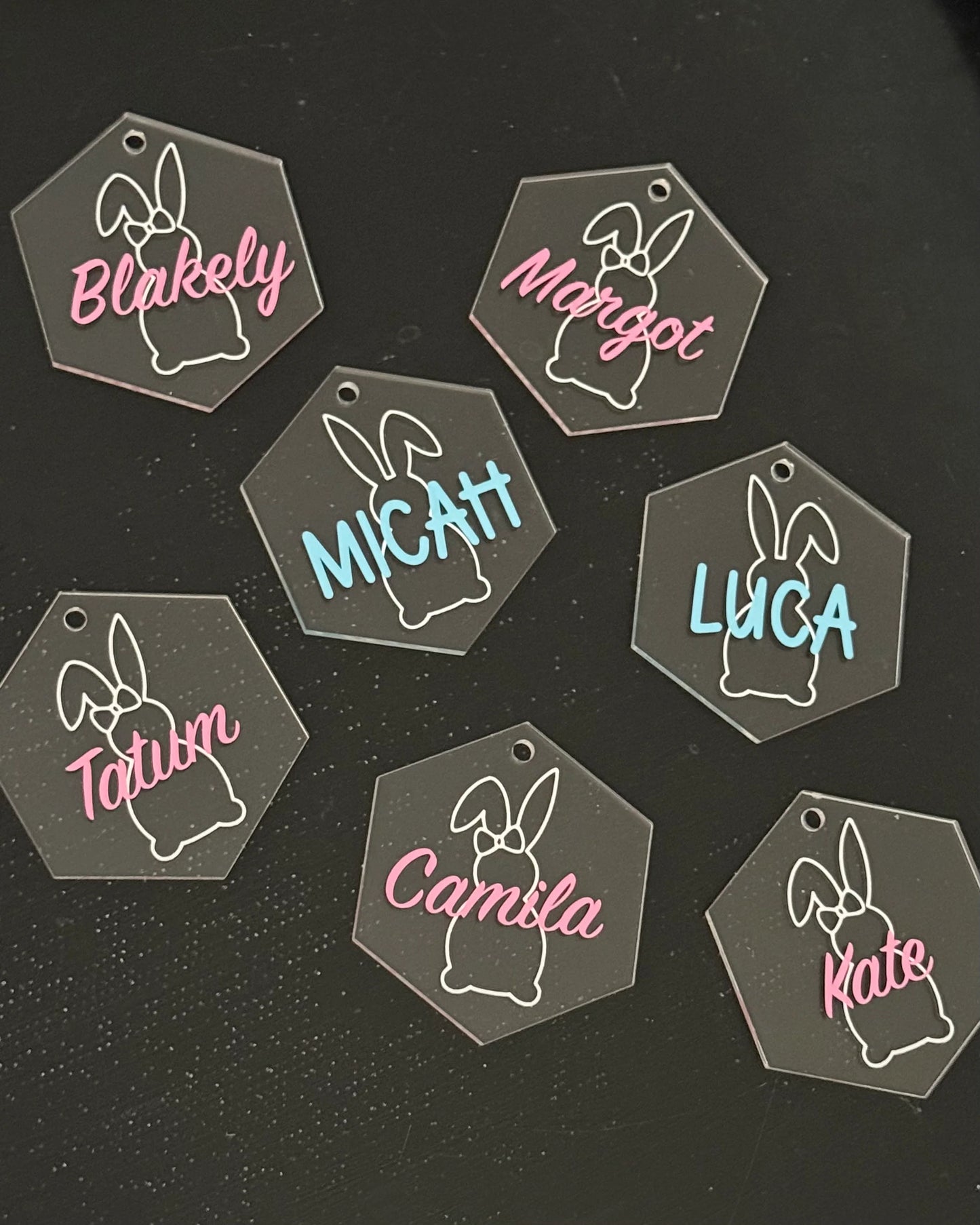 Easter Basket Acrylic Name Tags