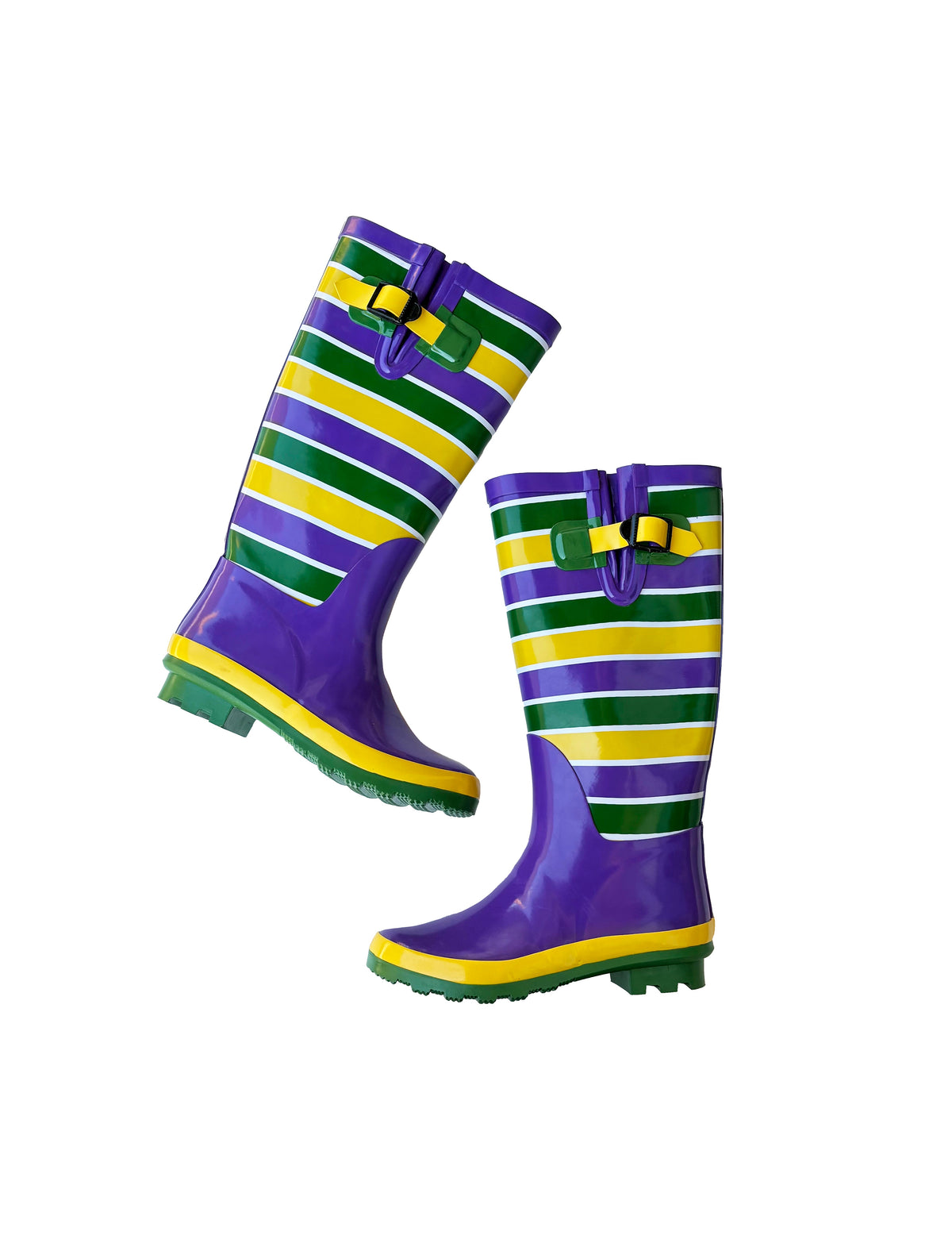 Unisex Striped Rain Boots - Adult