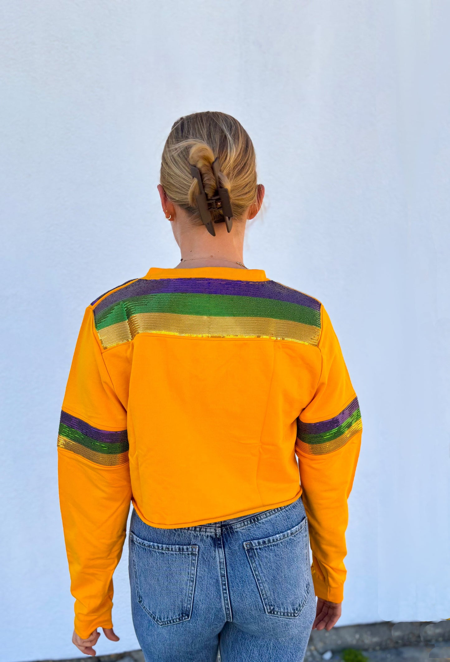 Parade Crop Pullover Gold
