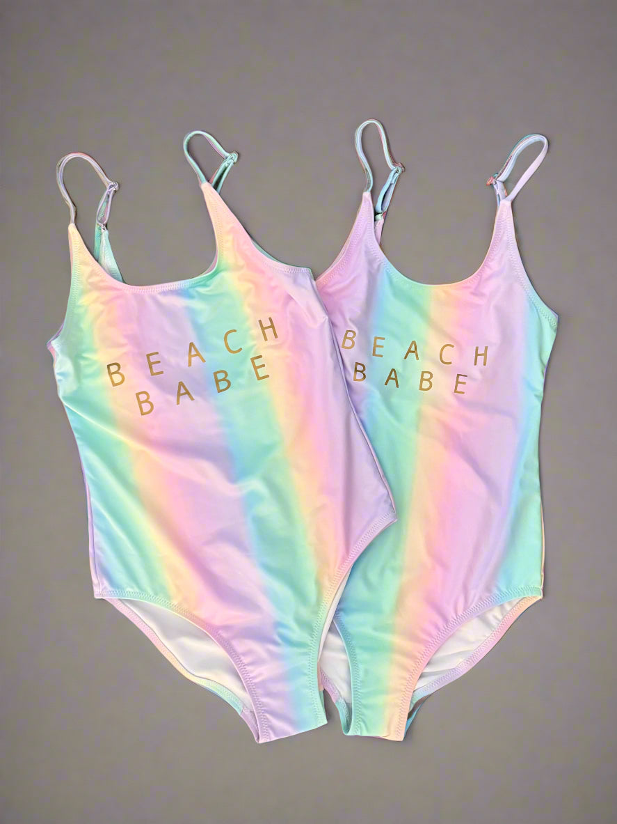 Beach Babe Rainbow Swimsuit