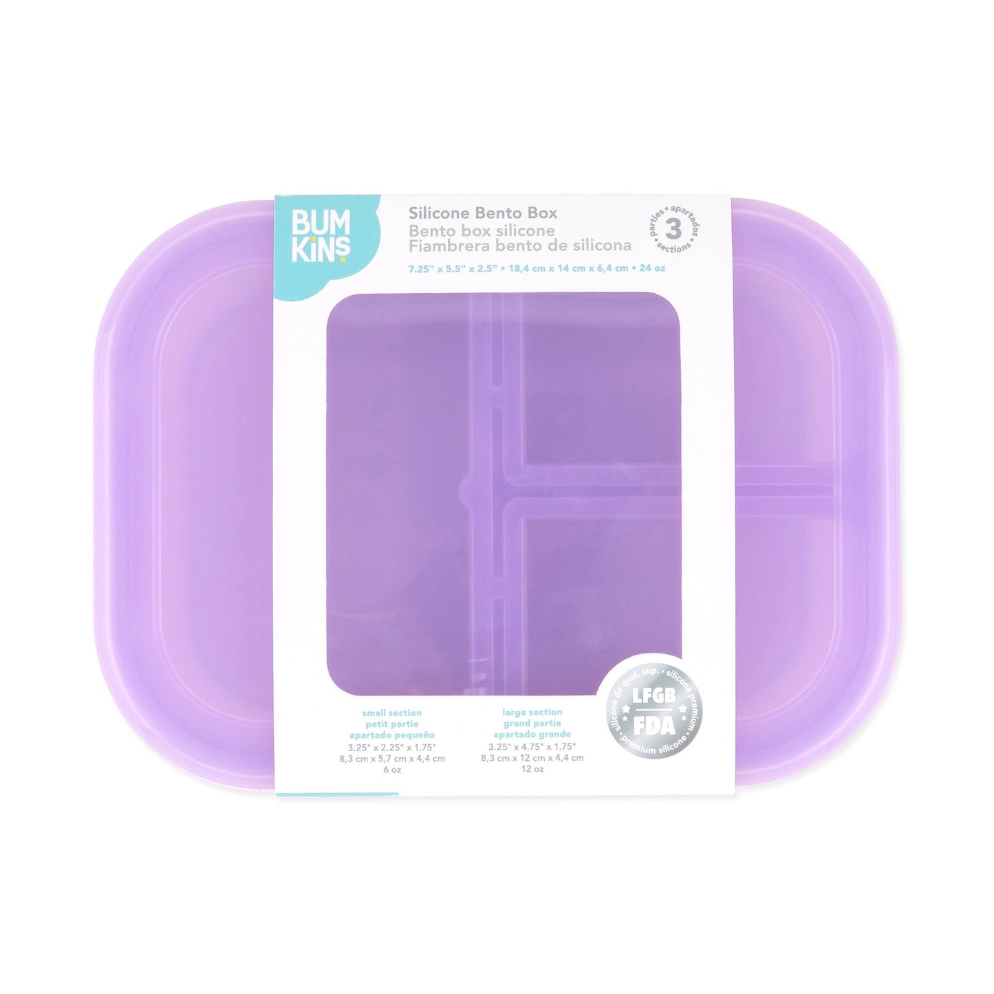 Silicone Bento Box | 3 Sections
