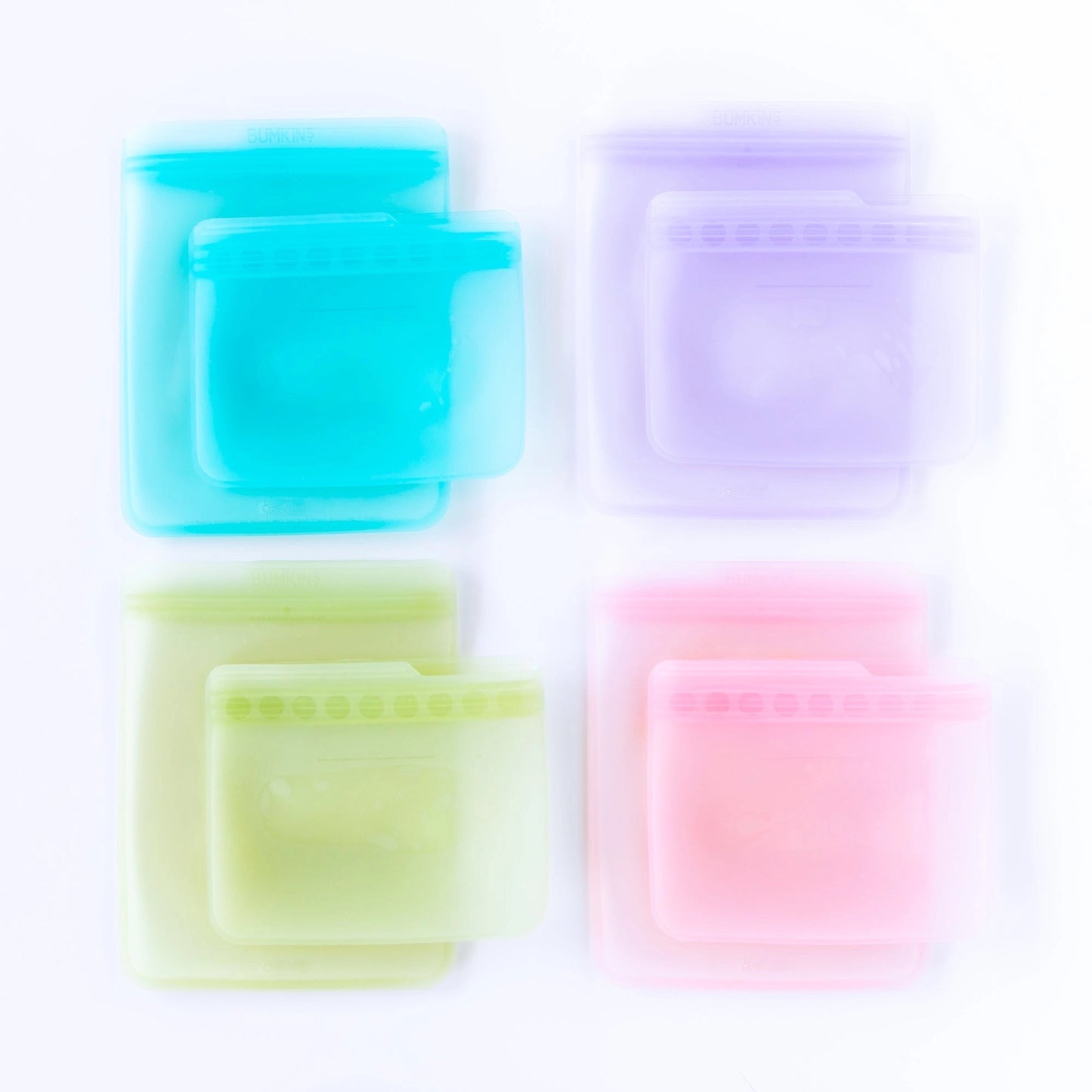 Silicone Flat Reusable Bag 2 Pack