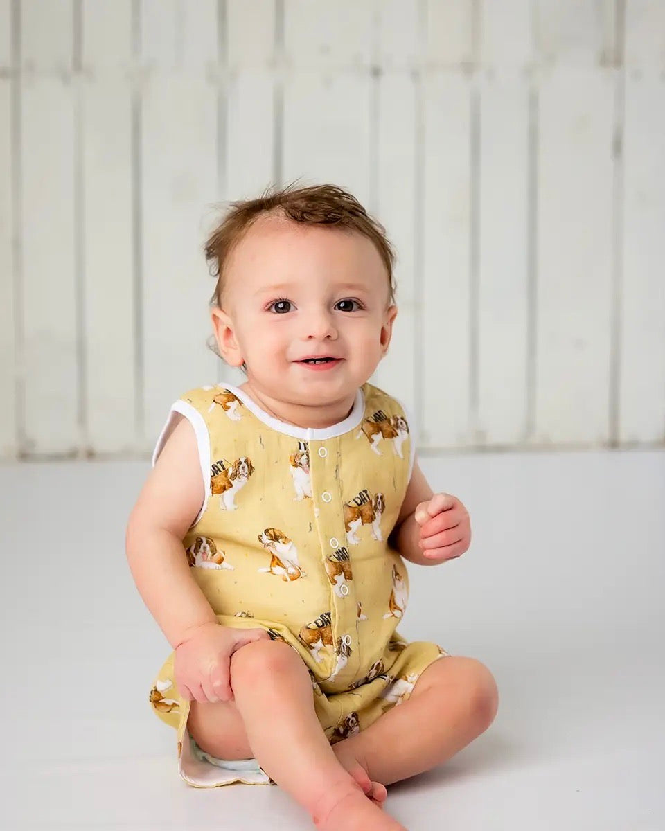 MVP Louisiana Saints Organic Muslin Shortalls