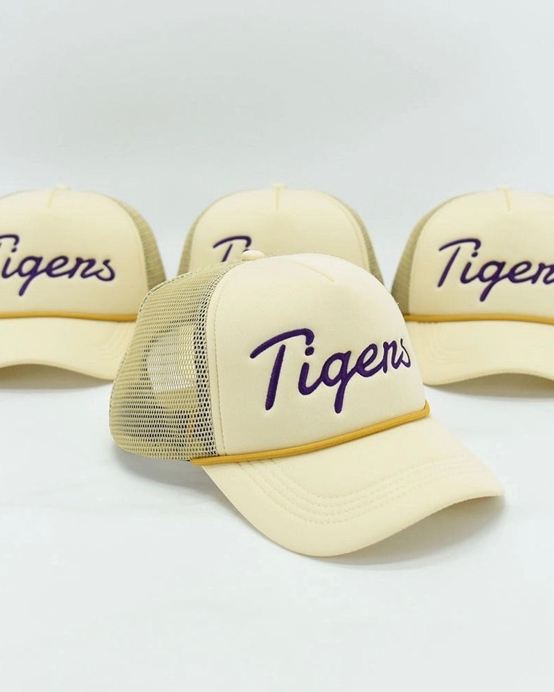 Unisex Script Tigers Adult Hat