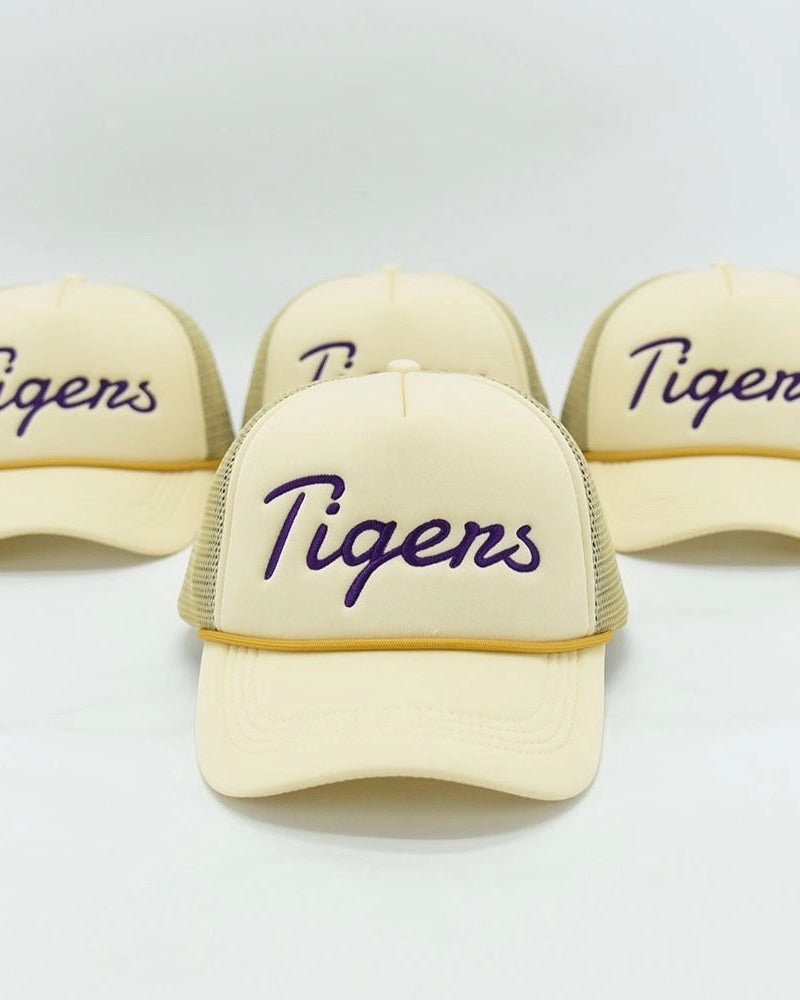 Unisex Script Tigers Adult Hat