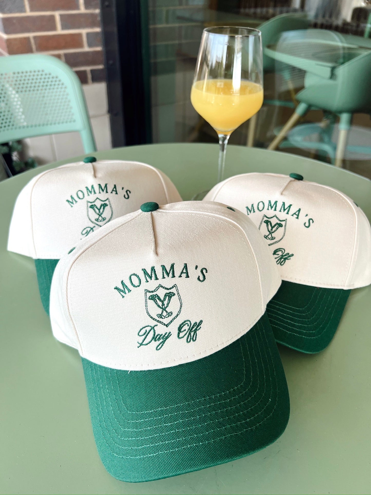 Momma's Day Off Green Vintage Trucker Hat