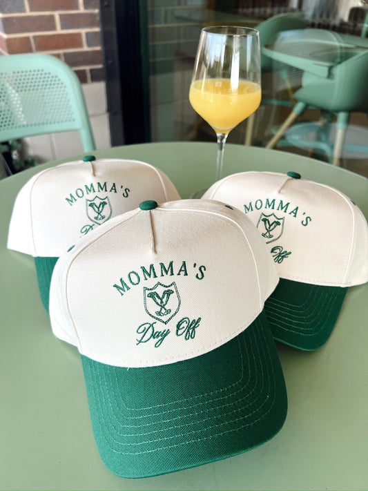 Momma's Day Off Green Vintage Trucker Hat
