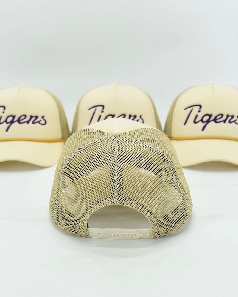 Unisex Script Tigers Adult Hat