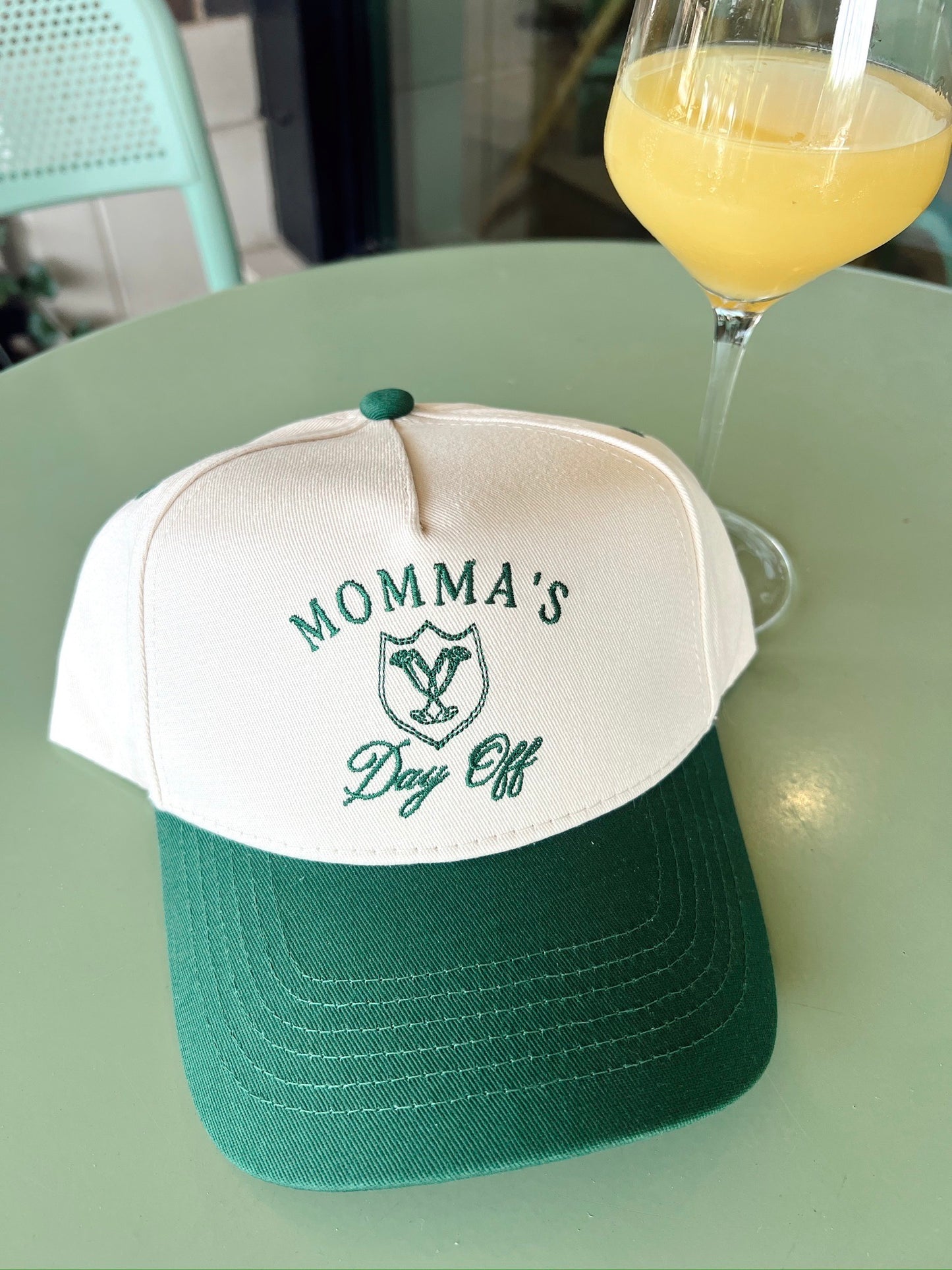 Momma's Day Off Green Vintage Trucker Hat