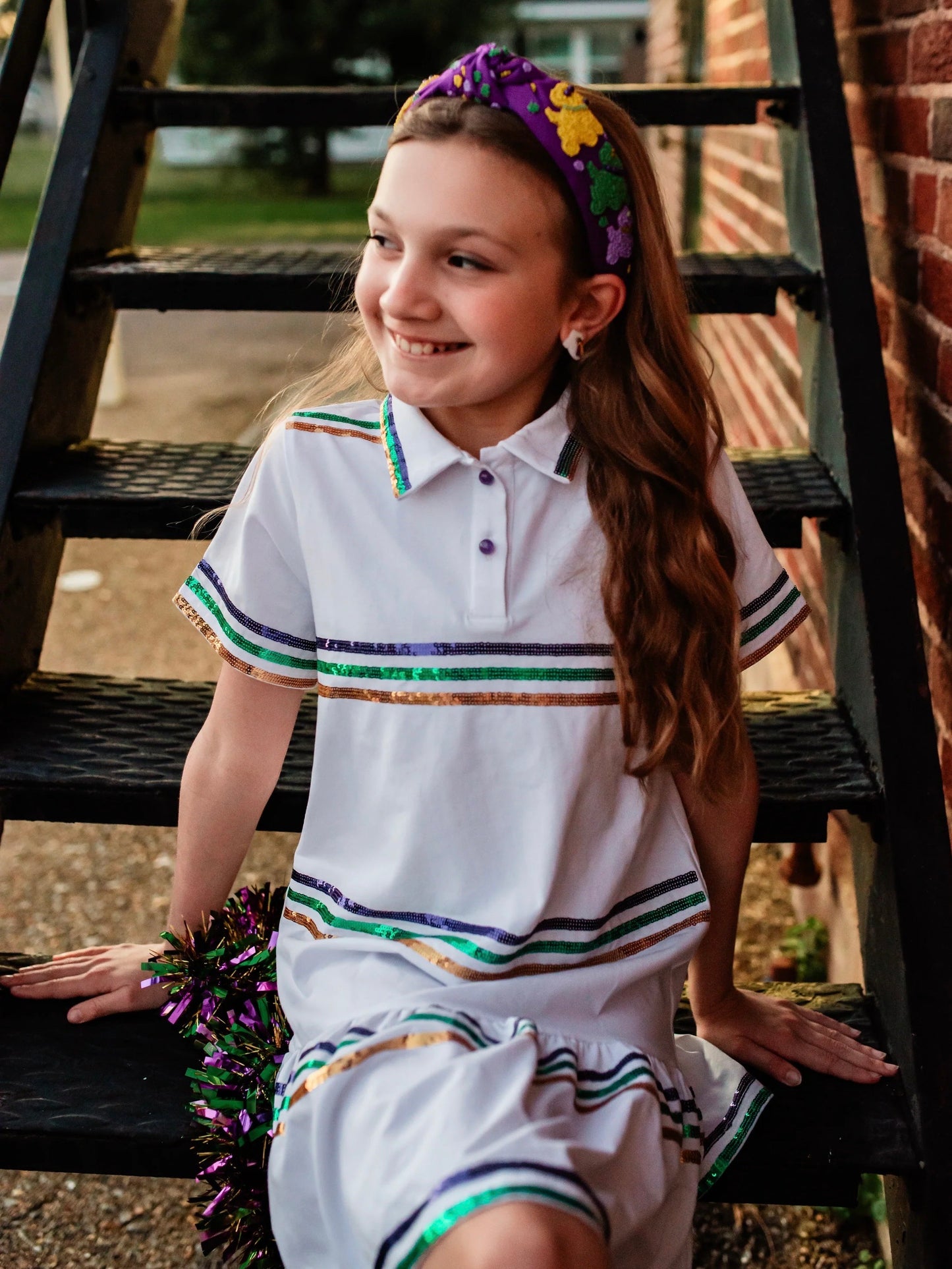 Throw me ALL the beads polo dress