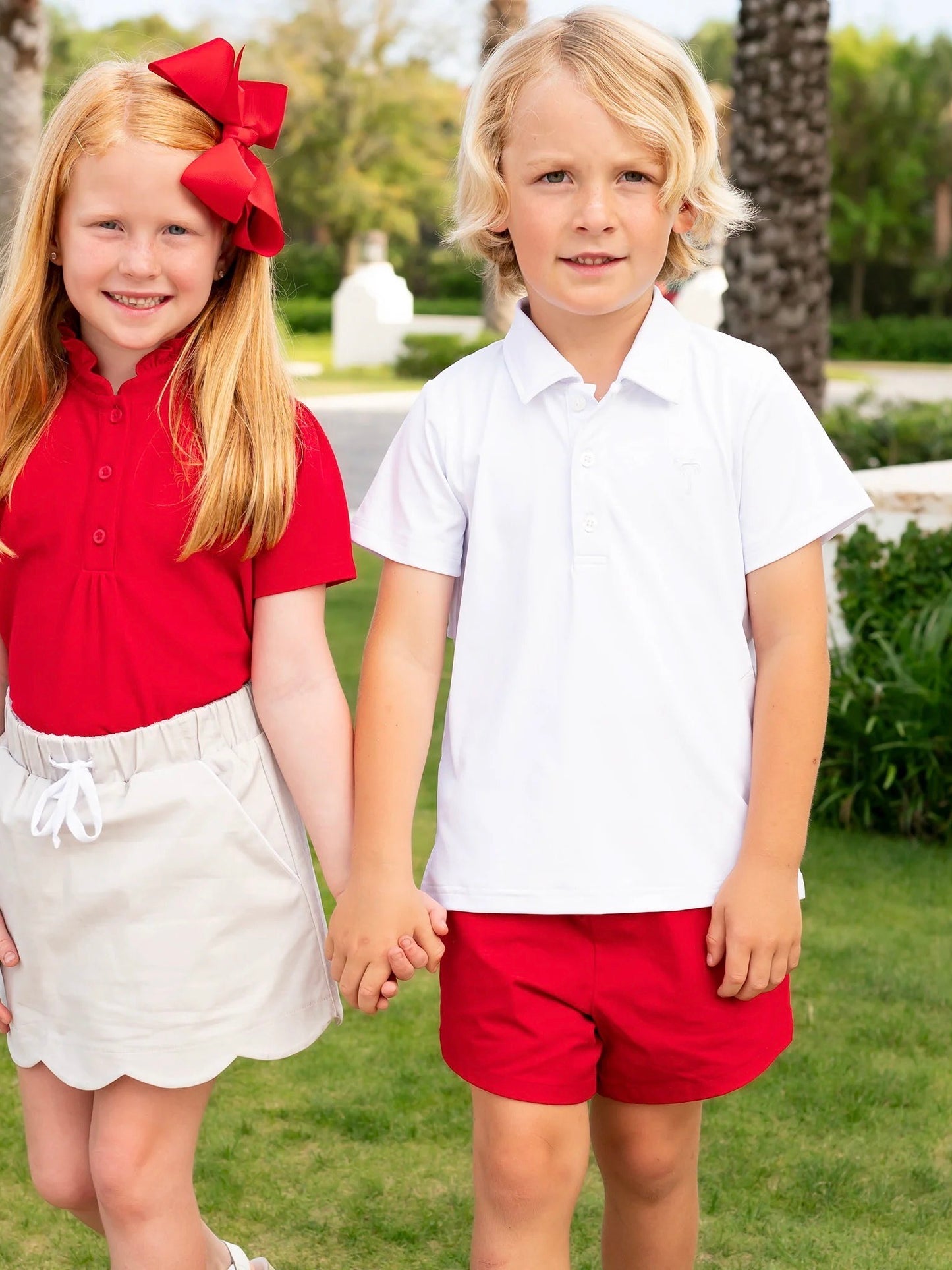 Boys Shrimp Shorts | Red