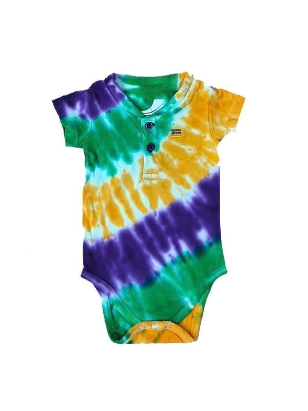 Tye Dye Mardi Gras Onesie