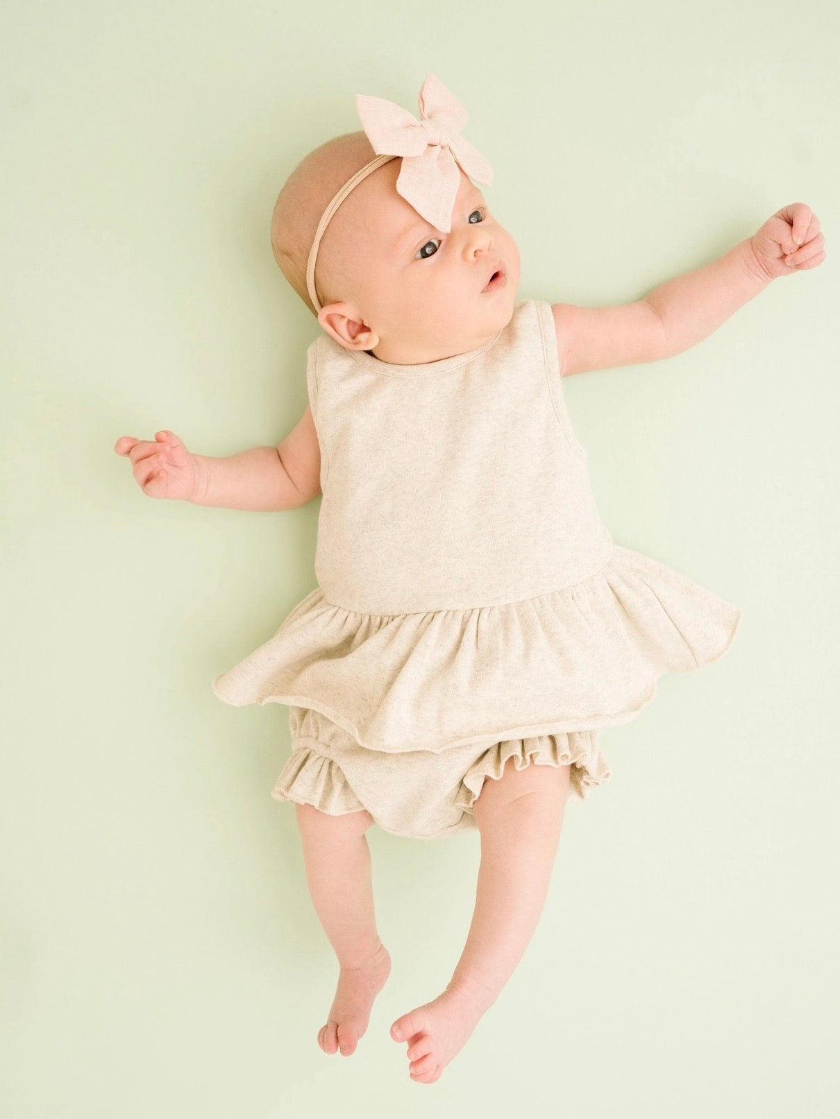 Solid Peplum Set | 6-12m