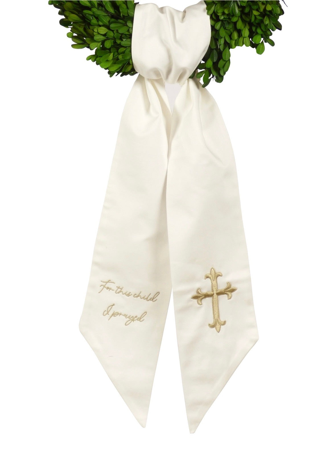 Wreath Sash | For This Child I Prayed