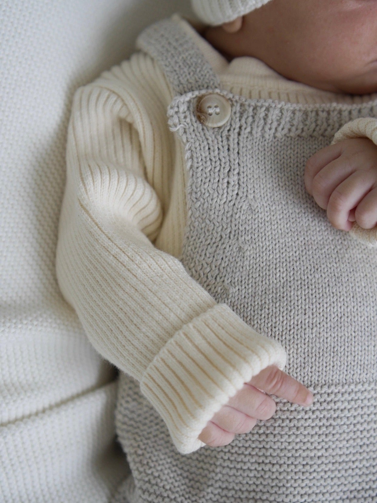 PREORDER | Natural Knit Overalls