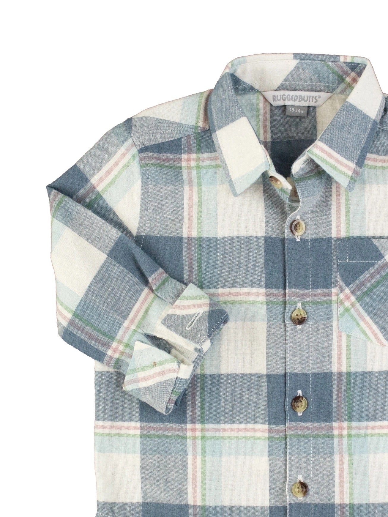 PREORDER | Boys Alpine Plaid Flannel Long Sleeve Button Down Shirt