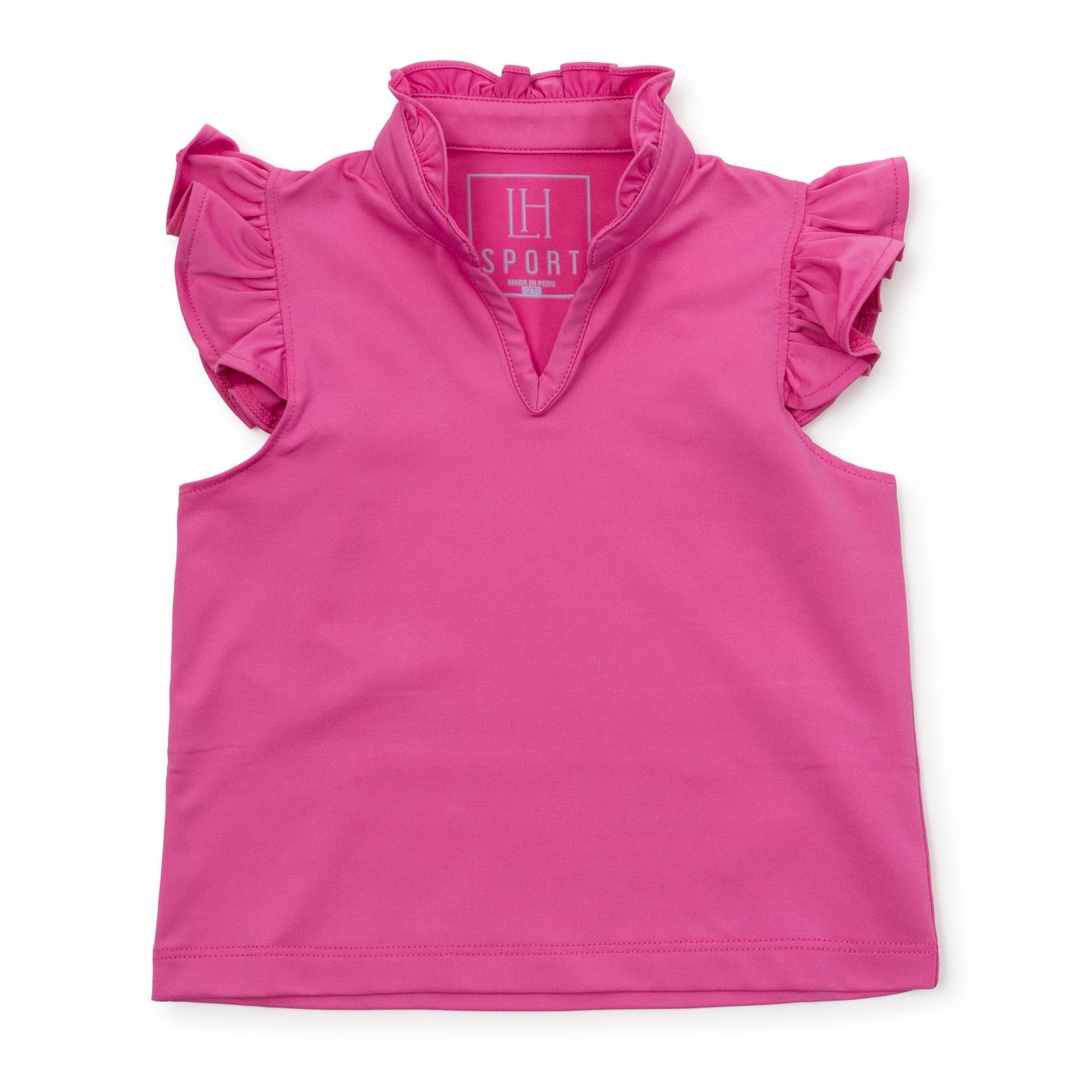 Ellie Girls' Sleeveless Performance Top | Hot Pink