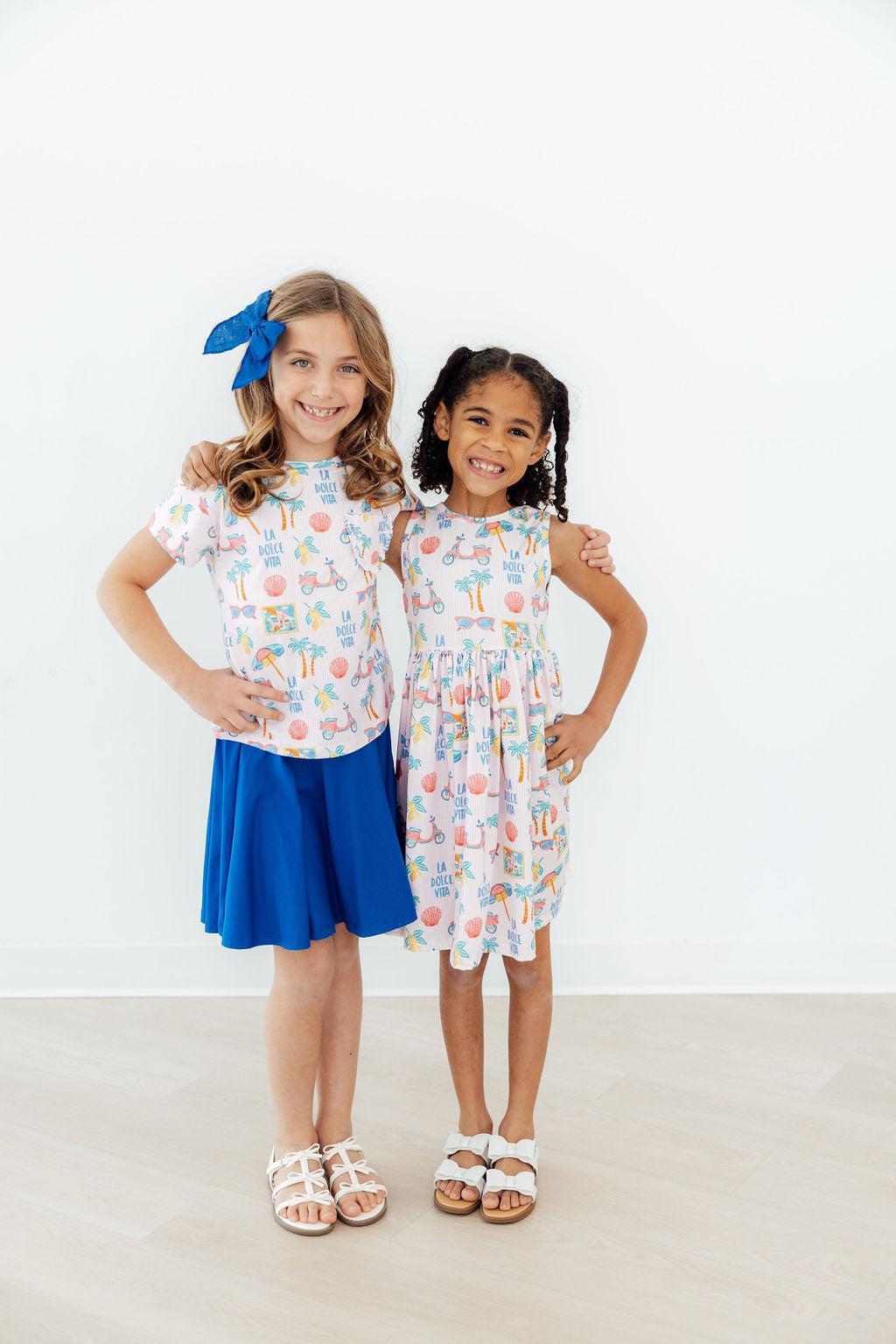 La Dolce Vita Ruffle Pocket Tee