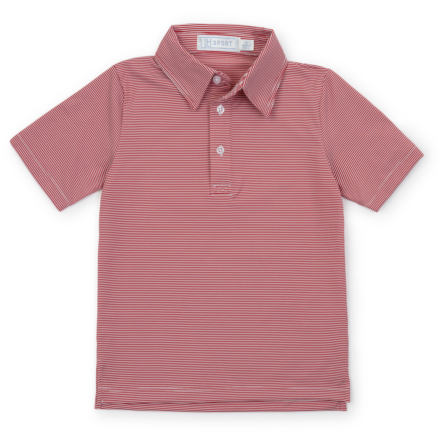 Will Boys' Performance Polo | Red Stripes