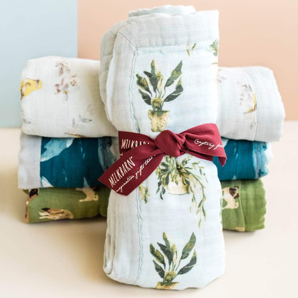 Valais Sheep Big Lovey Three-Layer Muslin Blanket