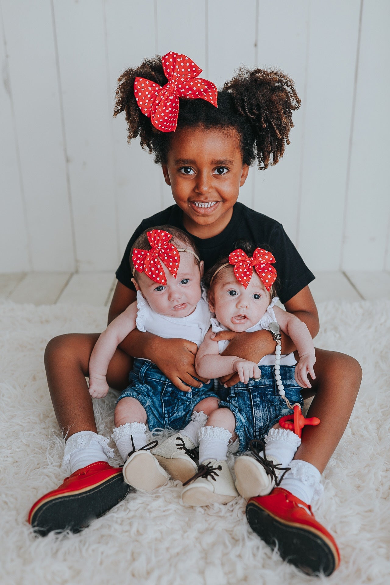 Red Polka Dot Whimsy Bow