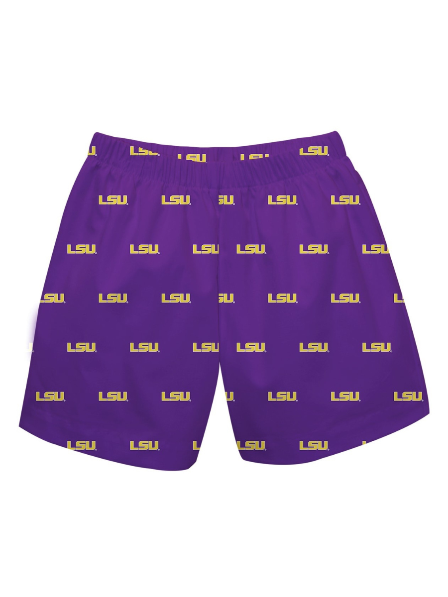 LSU Tigers Logo Pull On Short