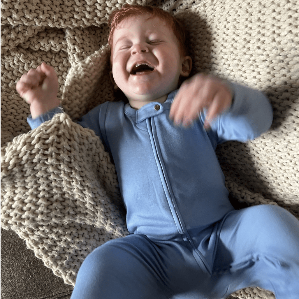 Footie Pajamas | Periwinkle Blue