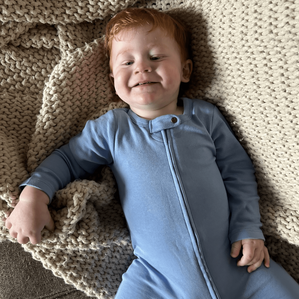 Footie Pajamas | Periwinkle Blue