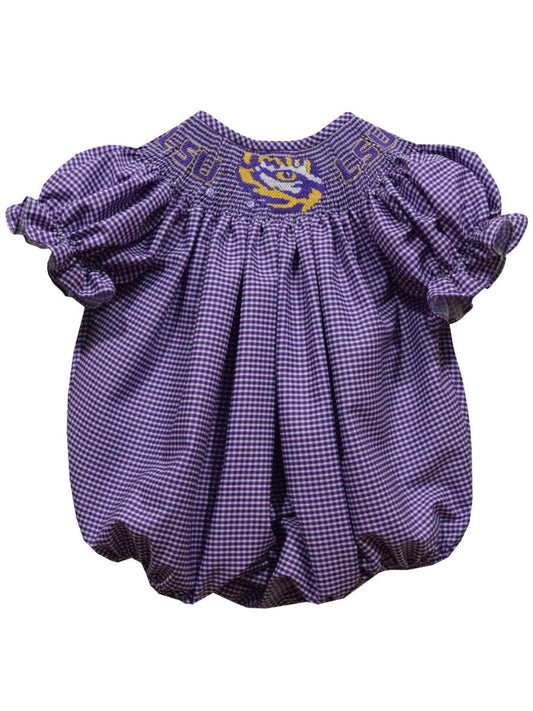 LSU Tigers Gingham Bubble