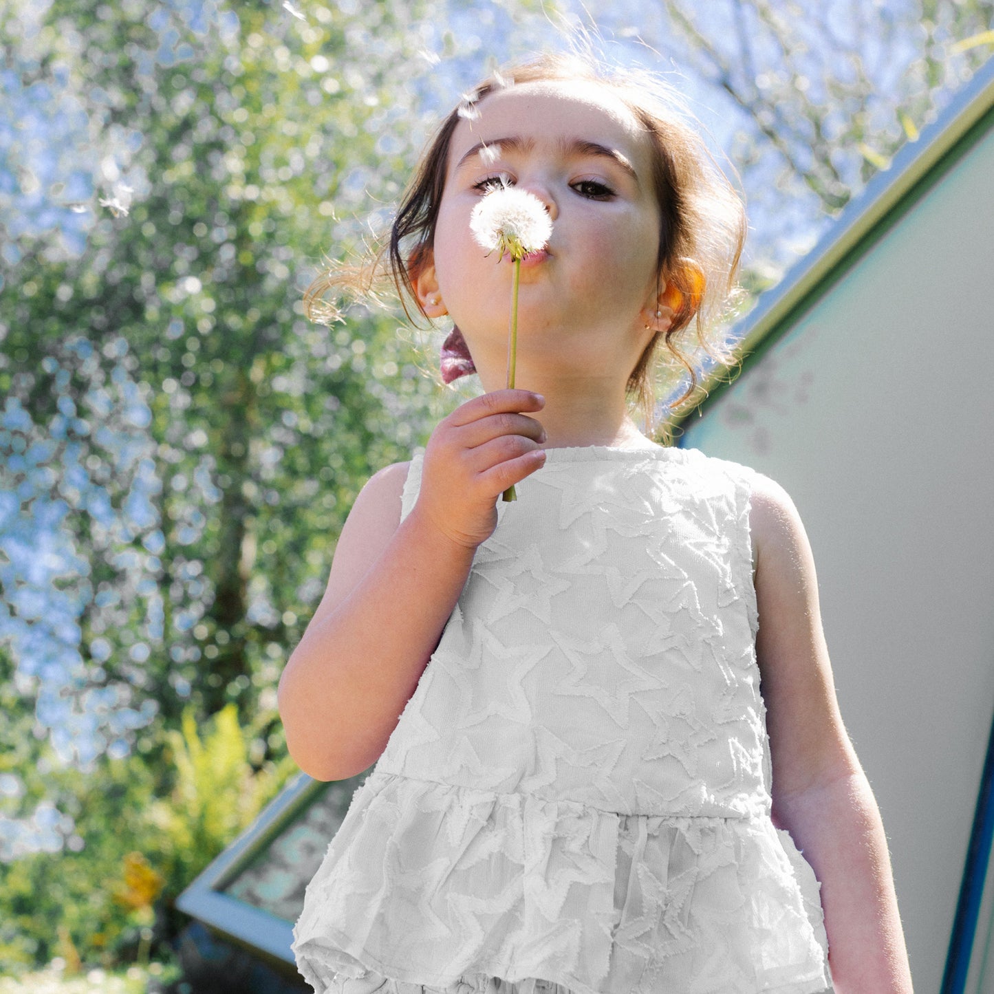 White Stars Top and Shorts Set