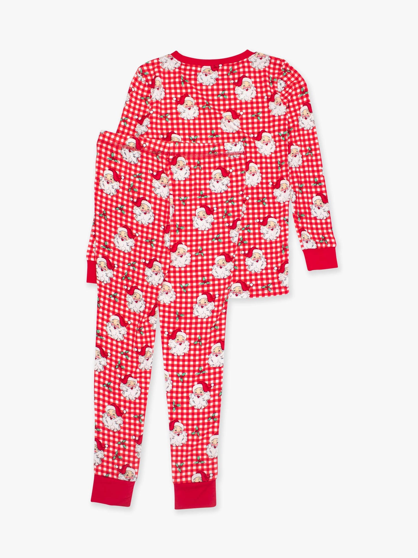 SoftSnooze™ Kids Bamboo Viscose Red Dear Santa Long Sleeve Pajama Set