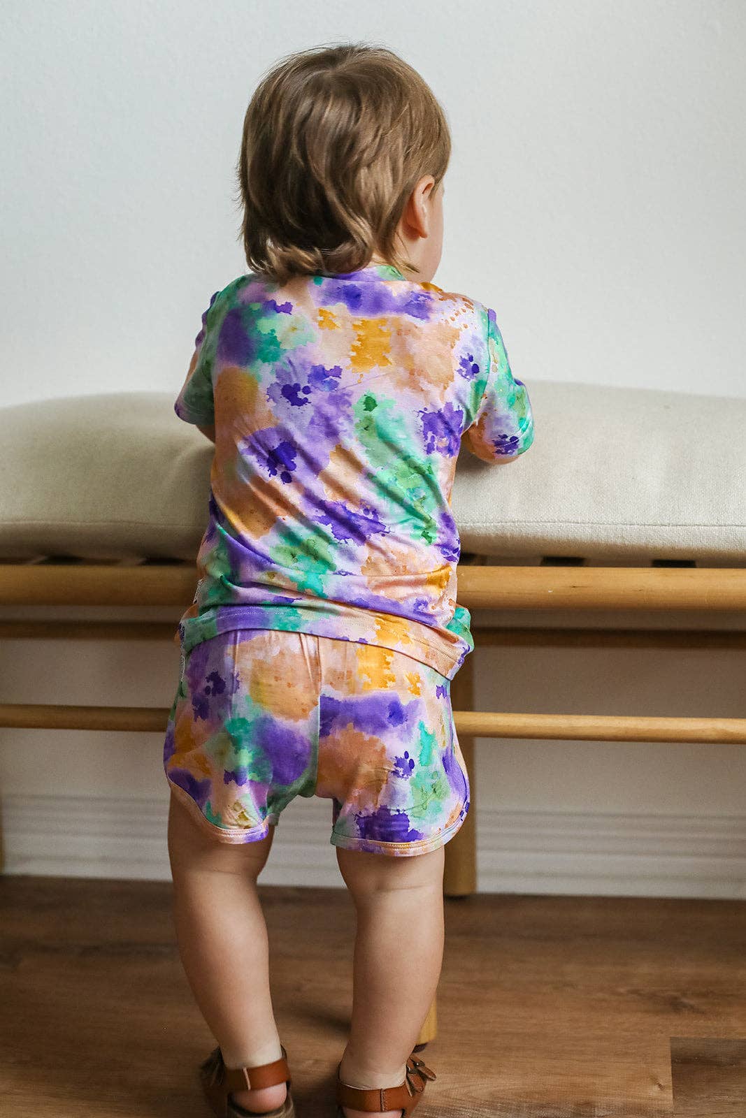 Ink Splat Bamboo Varsity Short Set