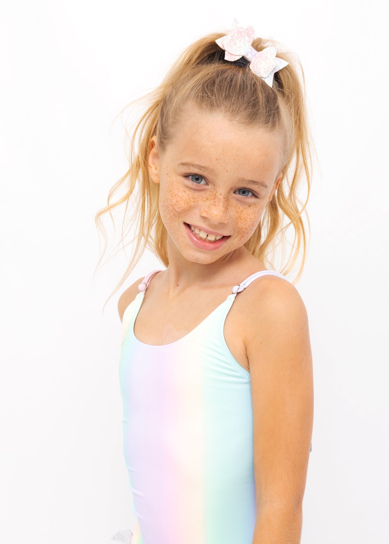 Rainbow Adjustable Straps Swimsuit