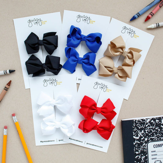 Glam Bow Pigtail Set