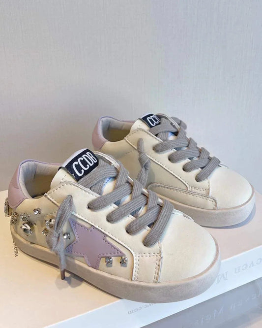 Purple Star Bling Sneakers